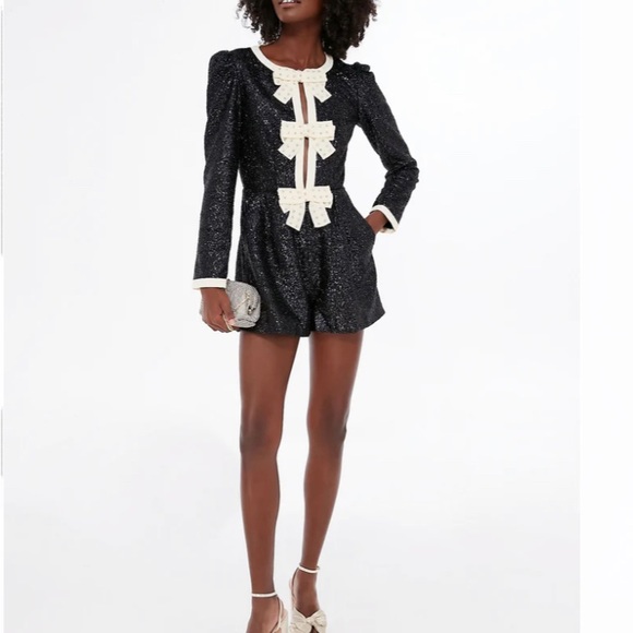 SALONI Pants - Sequin Bow Romper